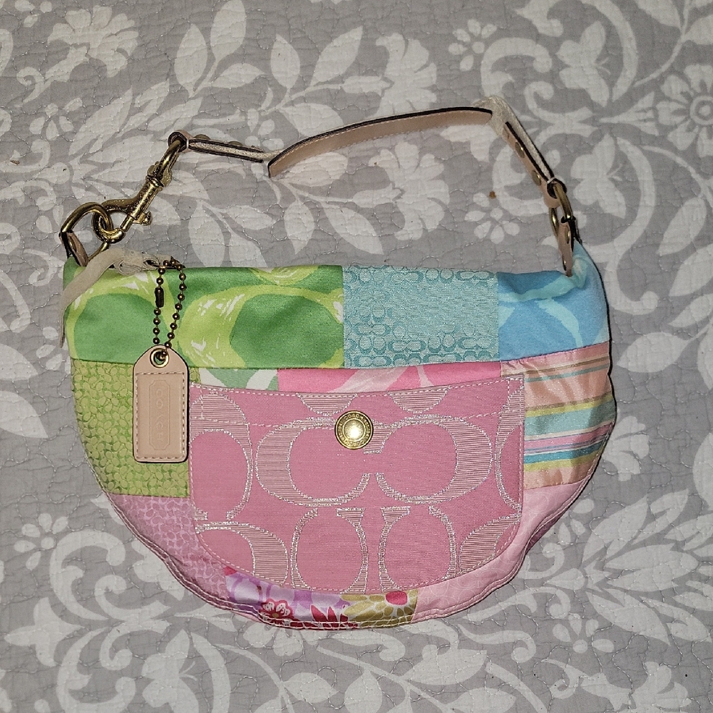 Coach Multicolor Patchwork Shoulder Bag